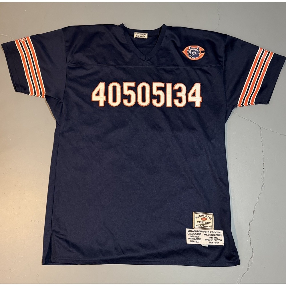 Vintage CHICAGO BEARS Players of the Century Jersey 5XL Jeff Hamilton Sewn NFL